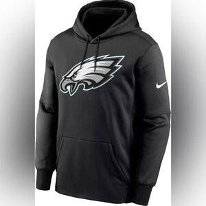 SOLD Nike Men's Philadelphia Eagles Therma-FIT Black Logo Hoodie